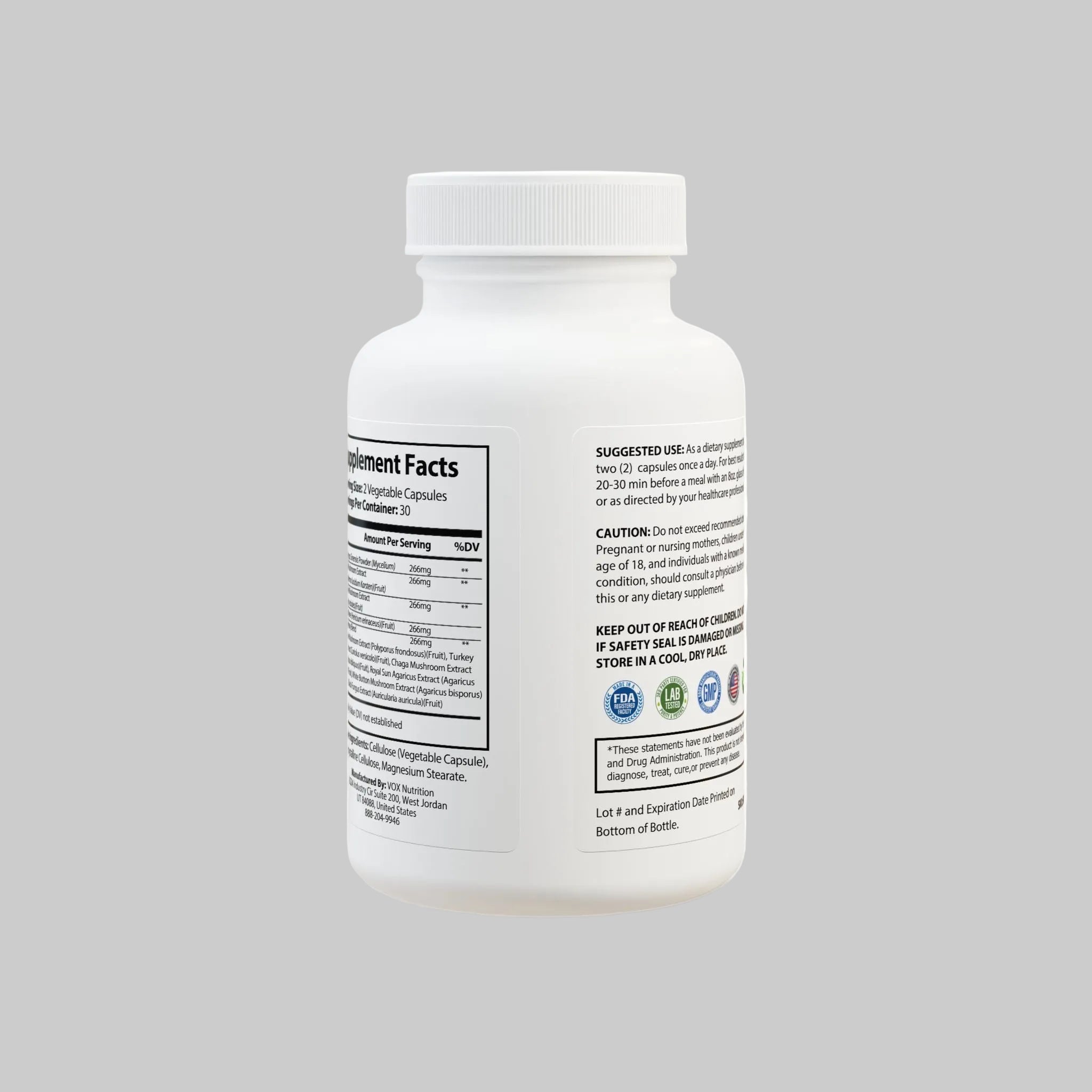 Mushroom Blend Supplement (60 Capsules)