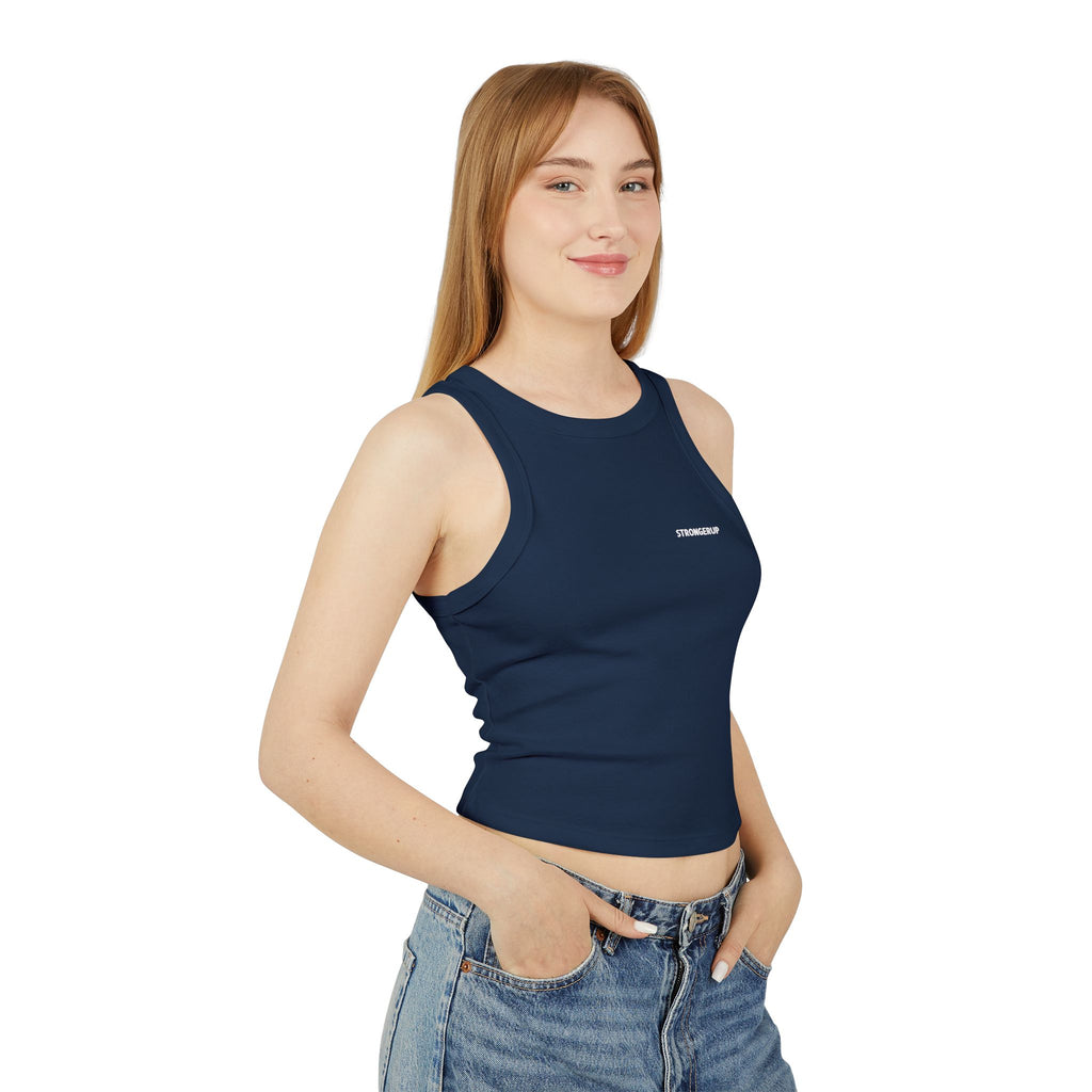 Micro Rib Racer Tank Top
