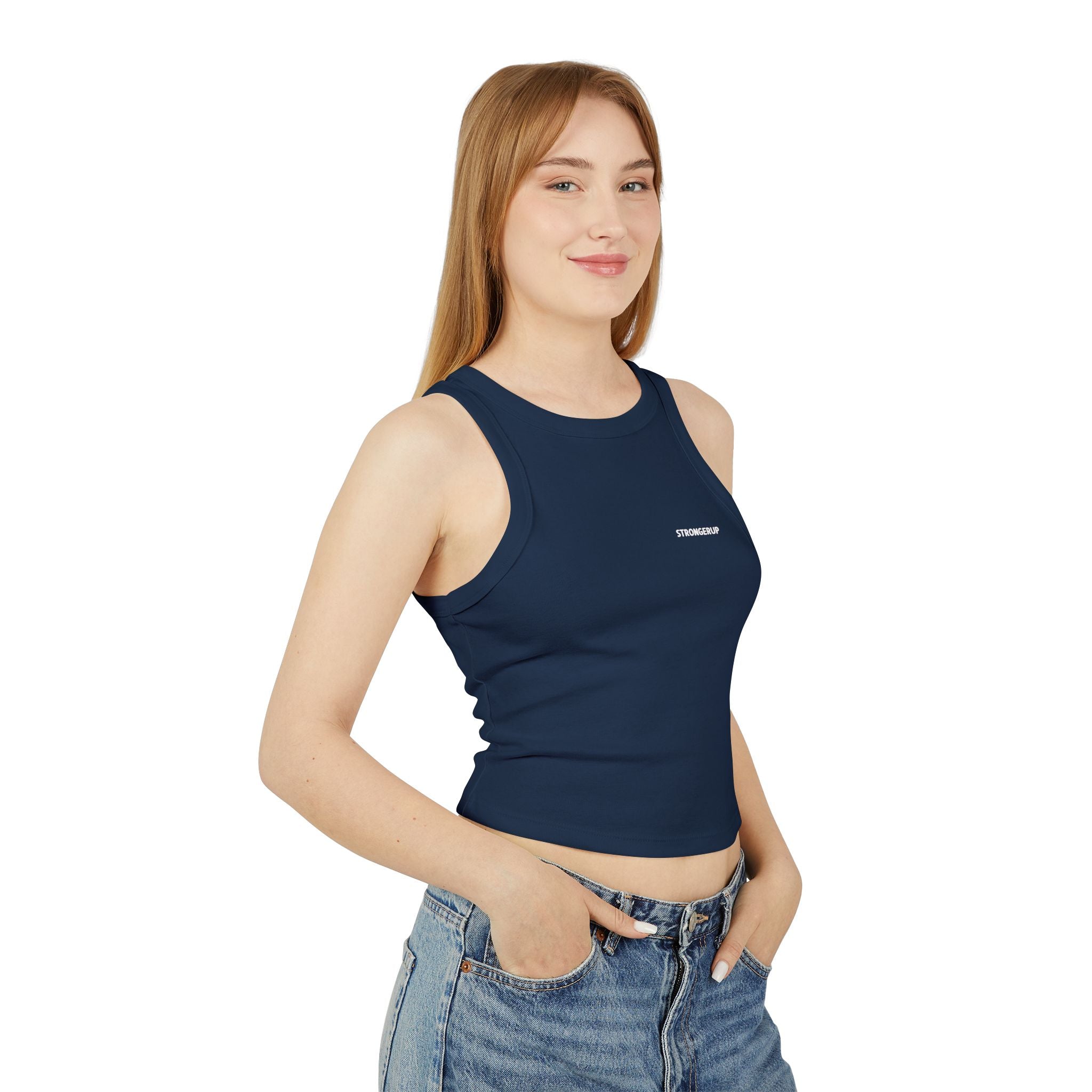 Micro Rib Racer Tank Top