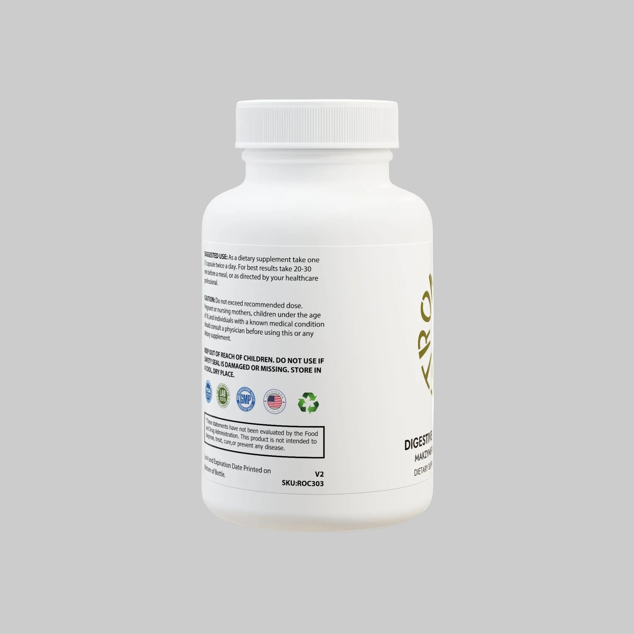 Digestive Enzyme Blend Supplement (60 Capsules)