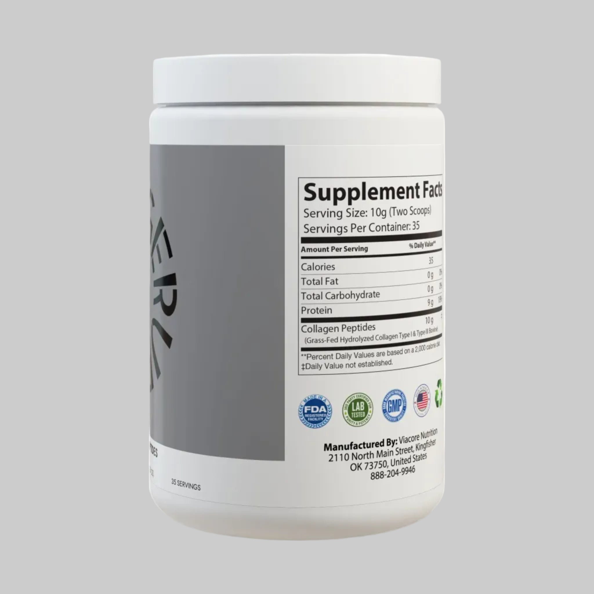 Collagen Peptides Type I & III Supplement (350g, 12.3oz)