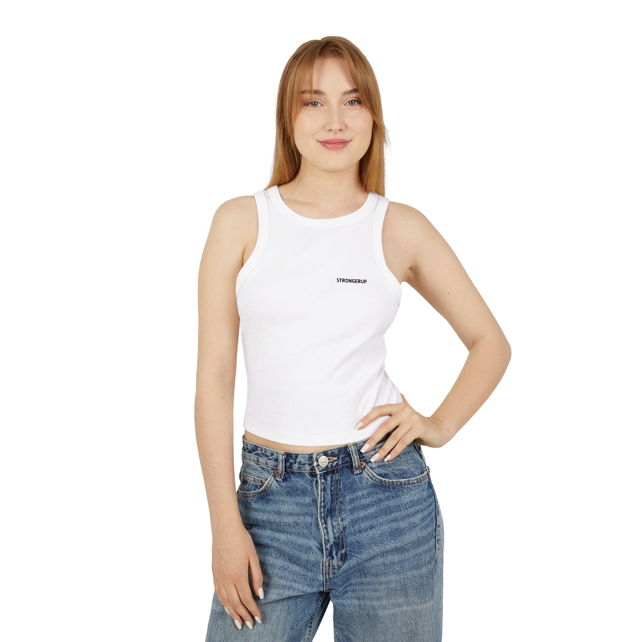 Micro Rib Racer Tank Top