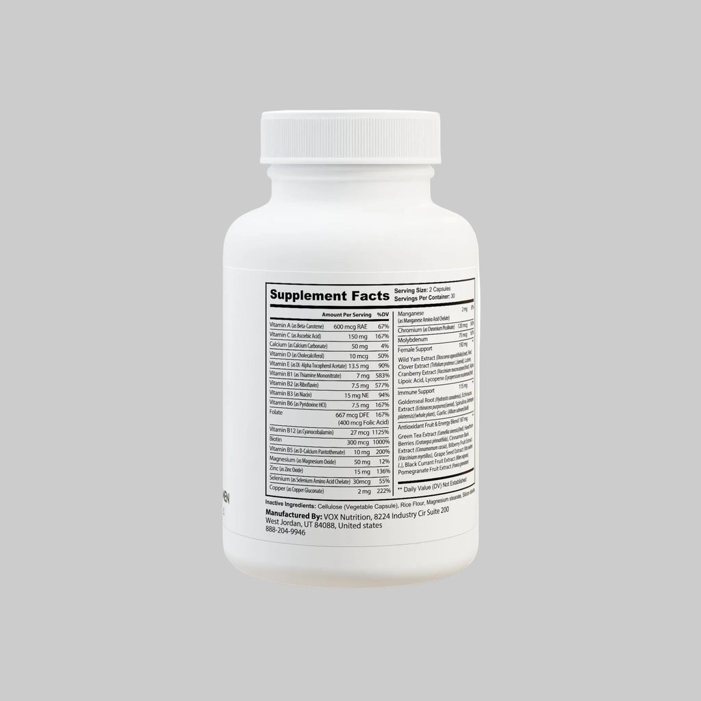 Multivitamin for Women Supplement (60 Capsules)