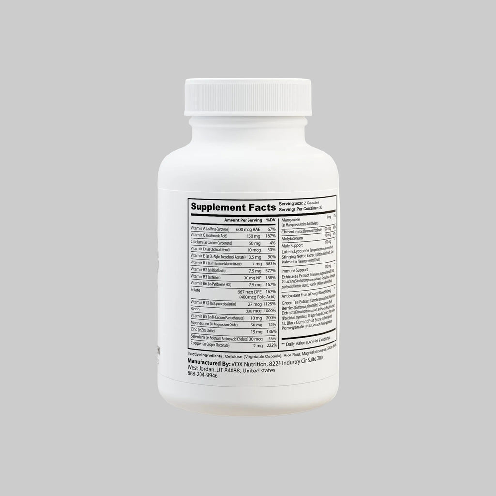 Multivitamin for Men Supplement (60 Capsules)