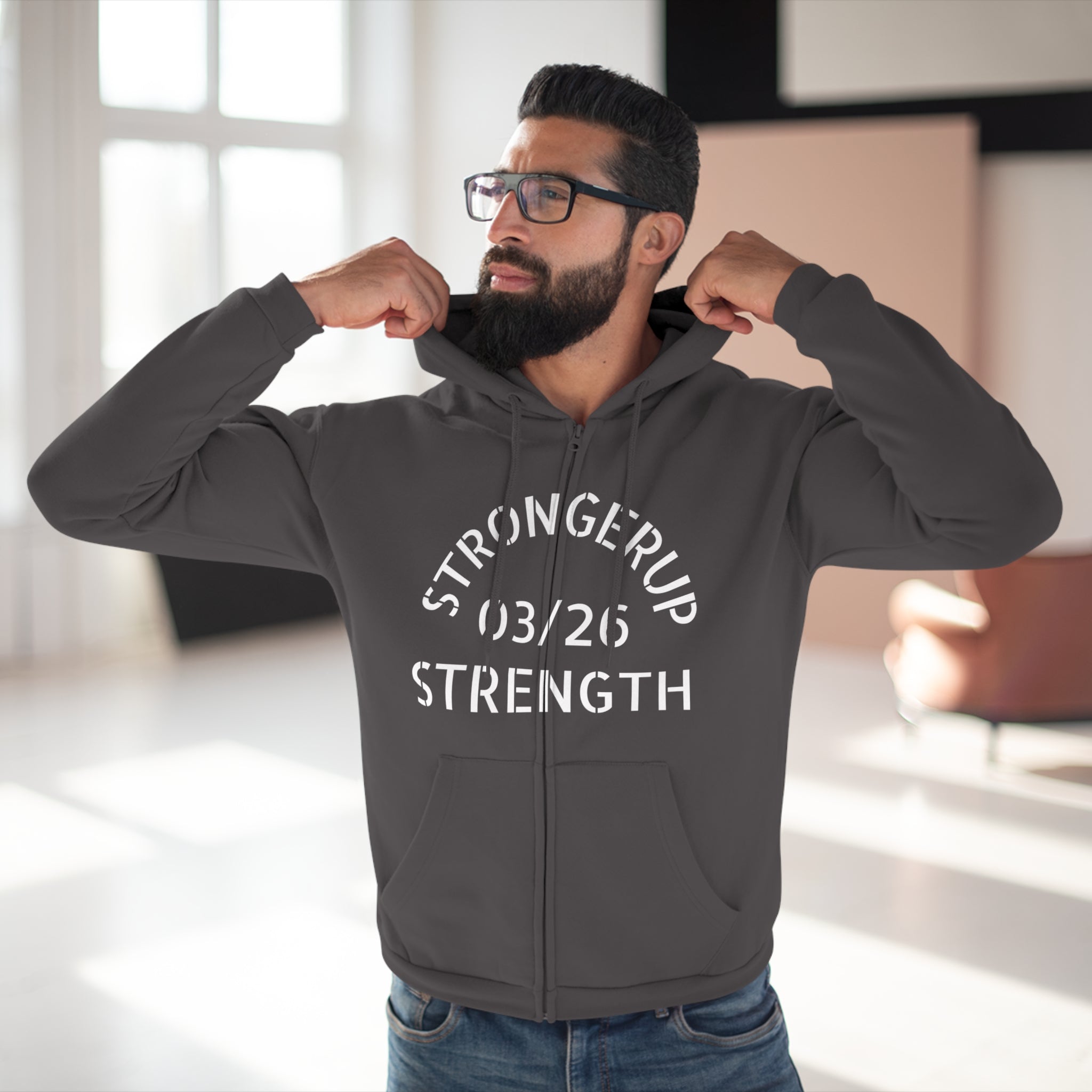 Hooded Zip Sweatshirt