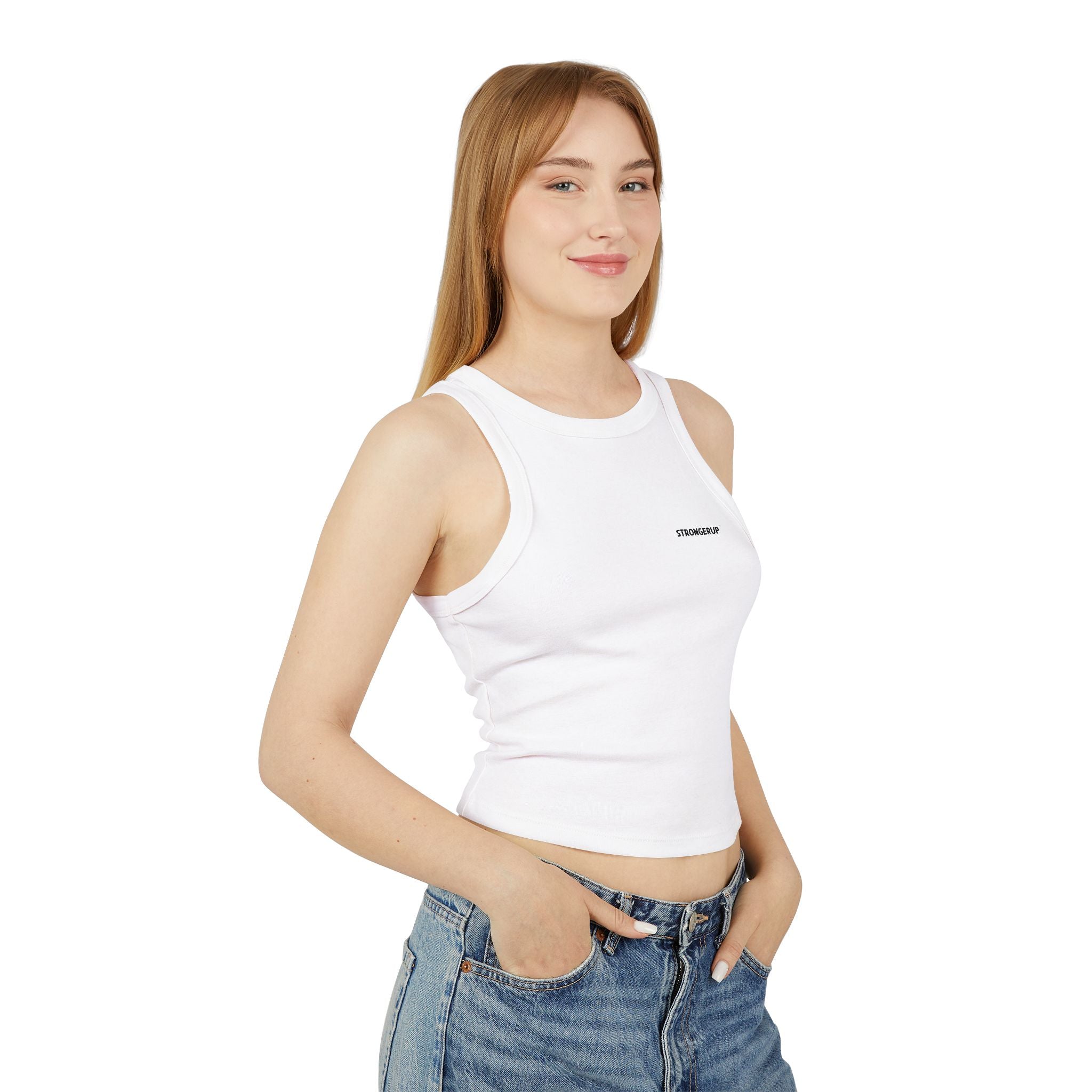Micro Rib Racer Tank Top