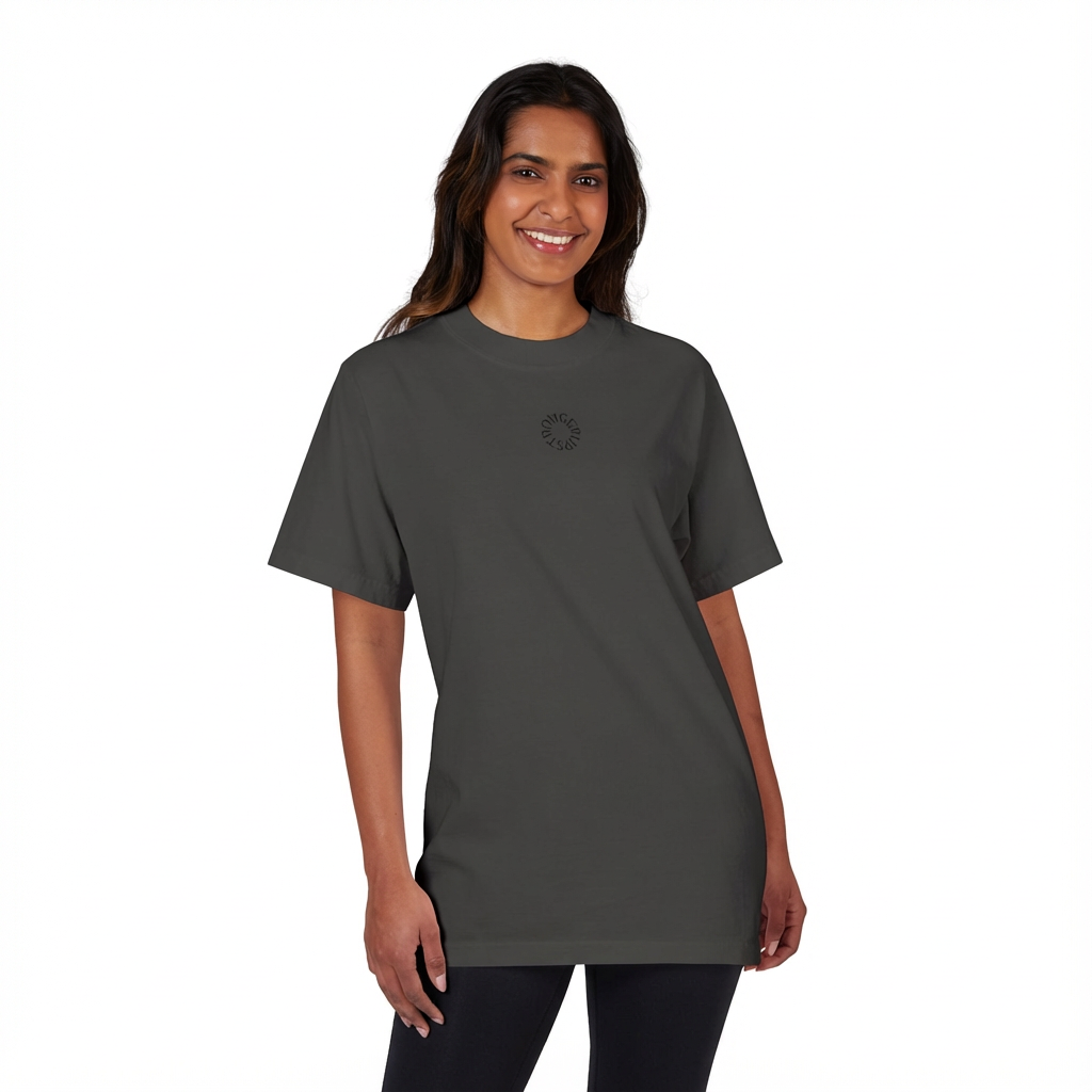 Garment-Dyed Drop-Shoulder T-Shirt