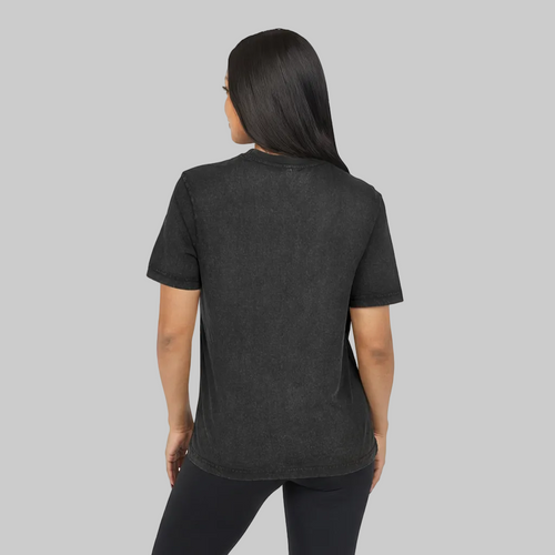Acid Washed Round Neck Tee