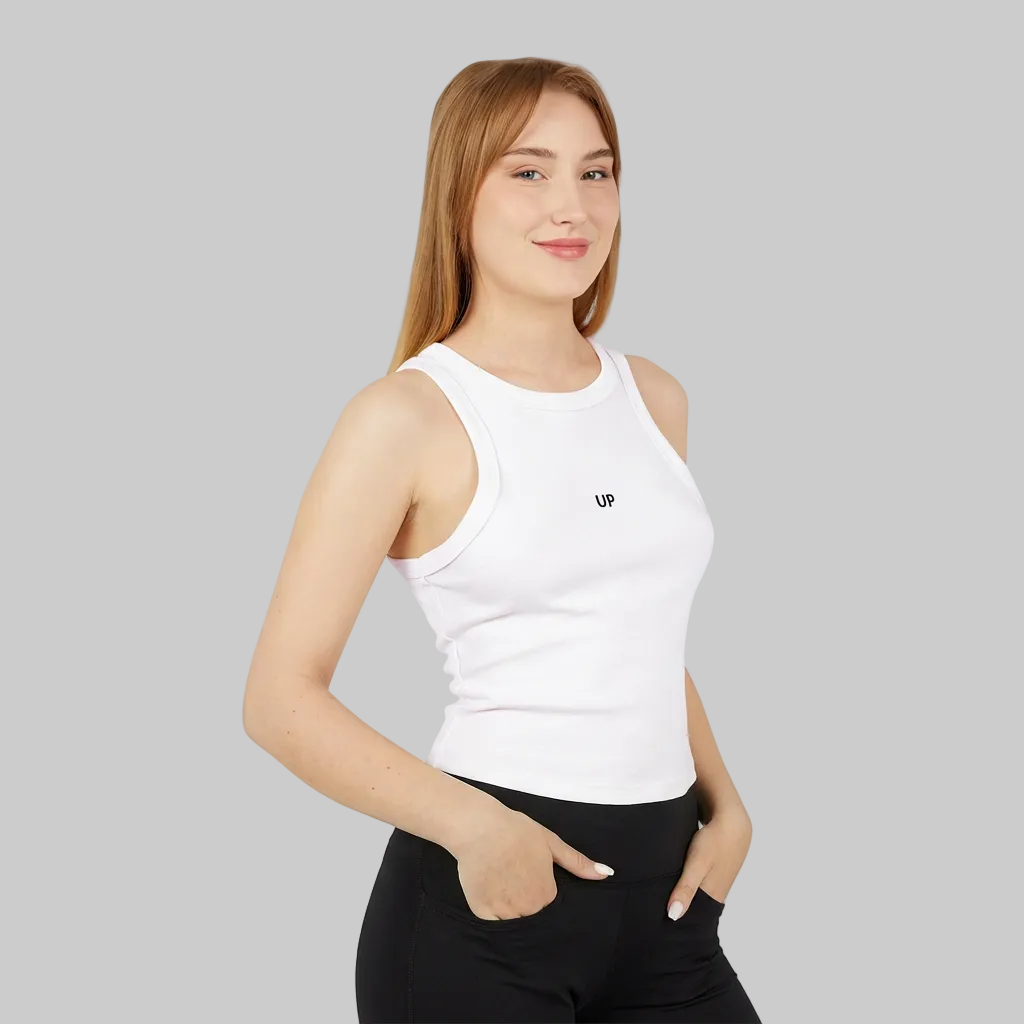 Micro Rib Racer Tank Top