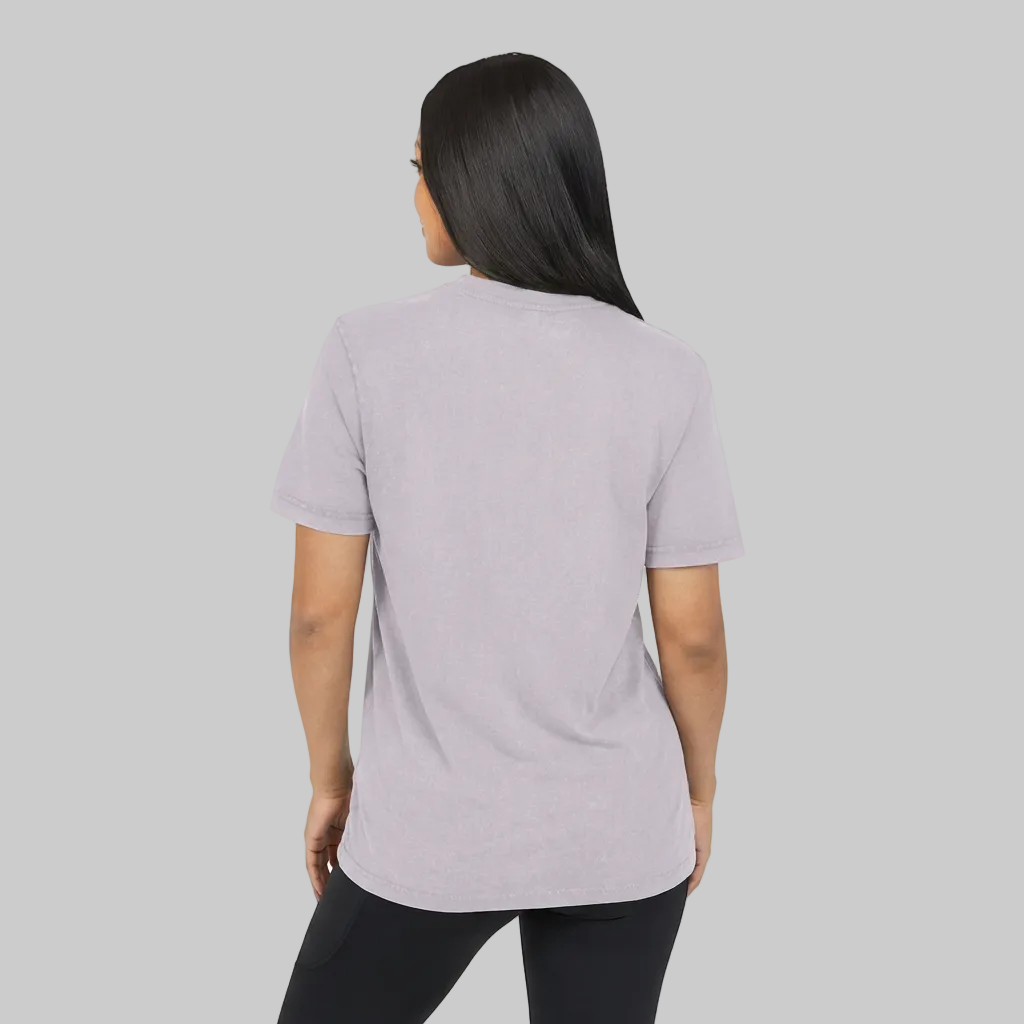 Acid Washed Round Neck Tee