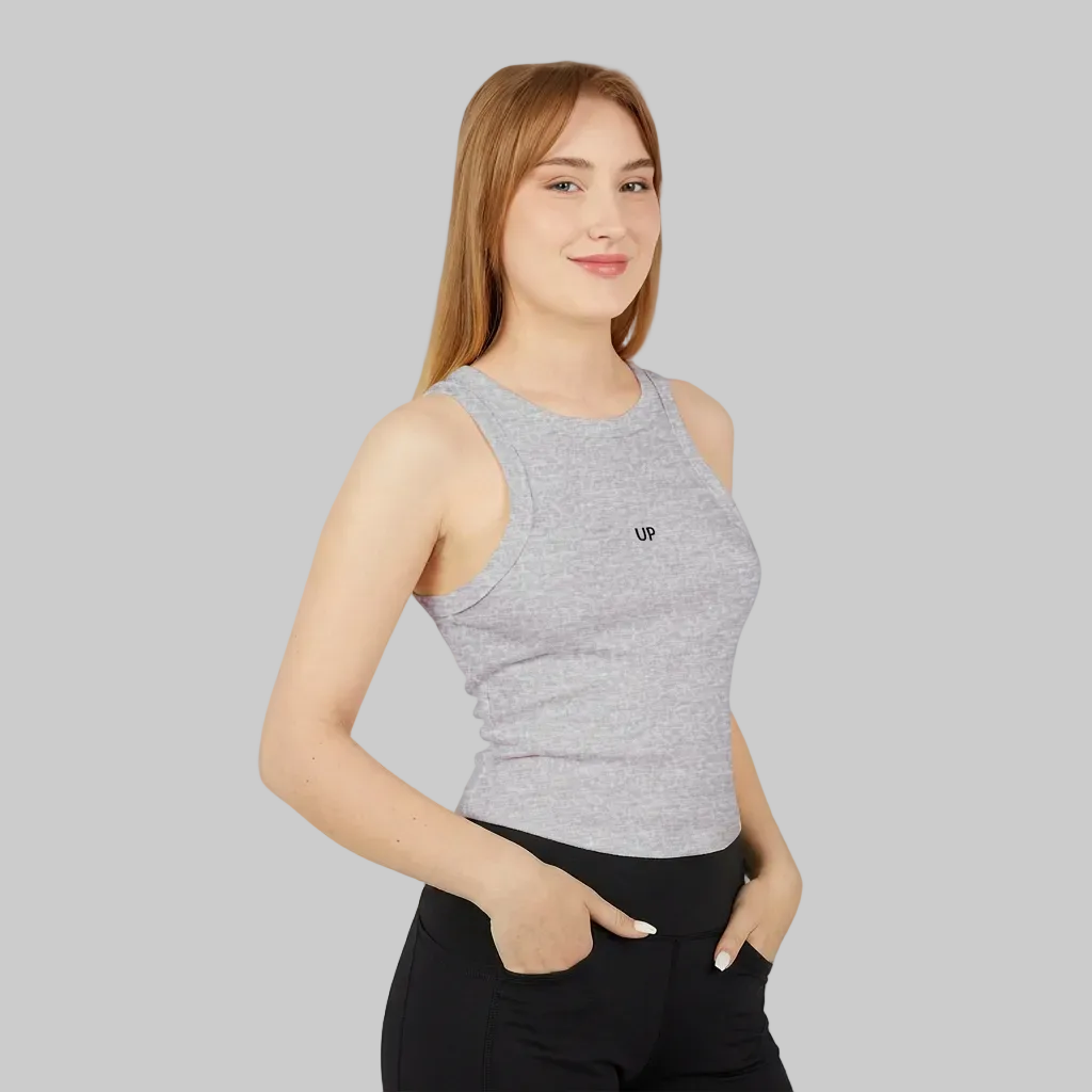 Micro Rib Racer Tank Top