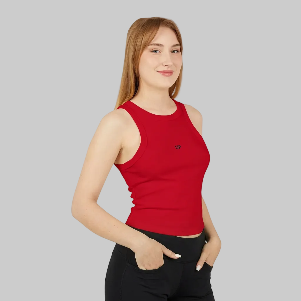 Micro Rib Racer Tank Top